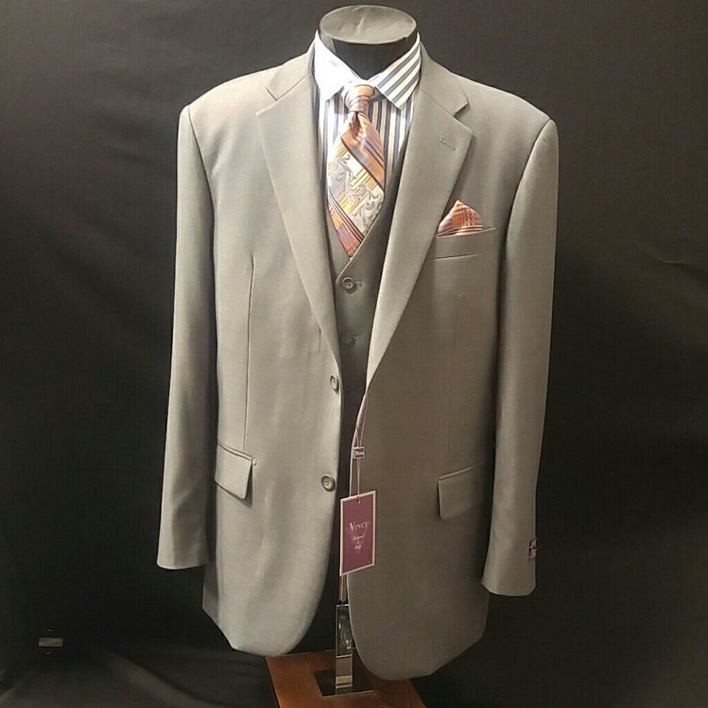 MEN'S SUIT & COMPLETE FORMAL WEAR WITH ACCESSORIES - Picture 1 of 4